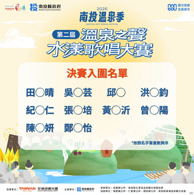歌唱大賽入圍名單