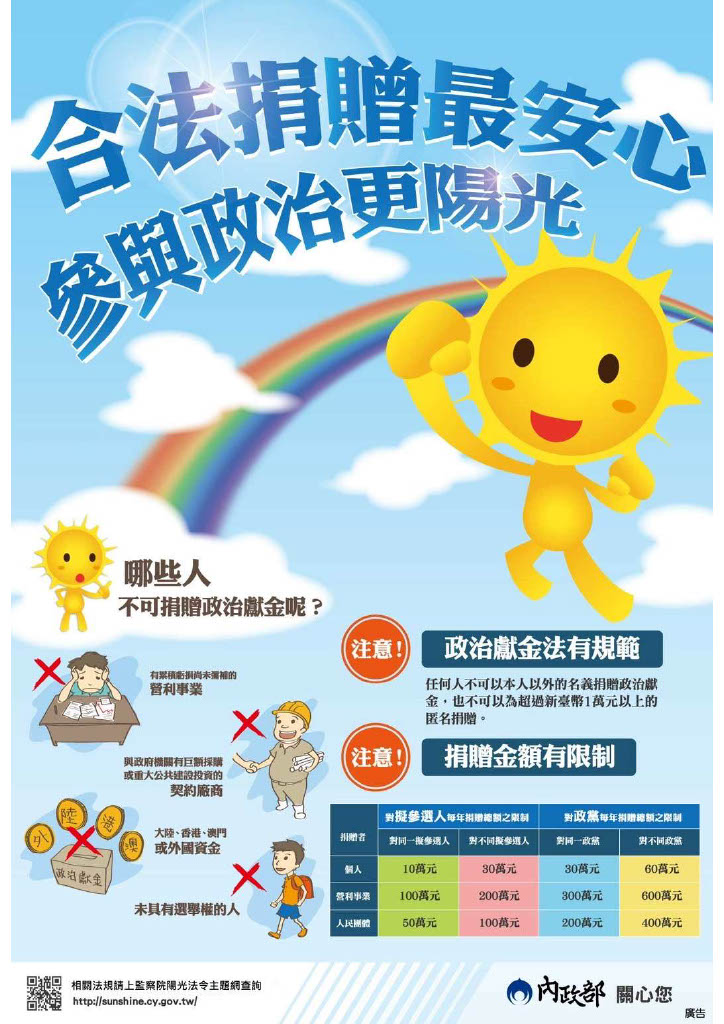 治獻金法規定宣導